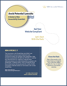 ADA compliance brochure SDS accessible website